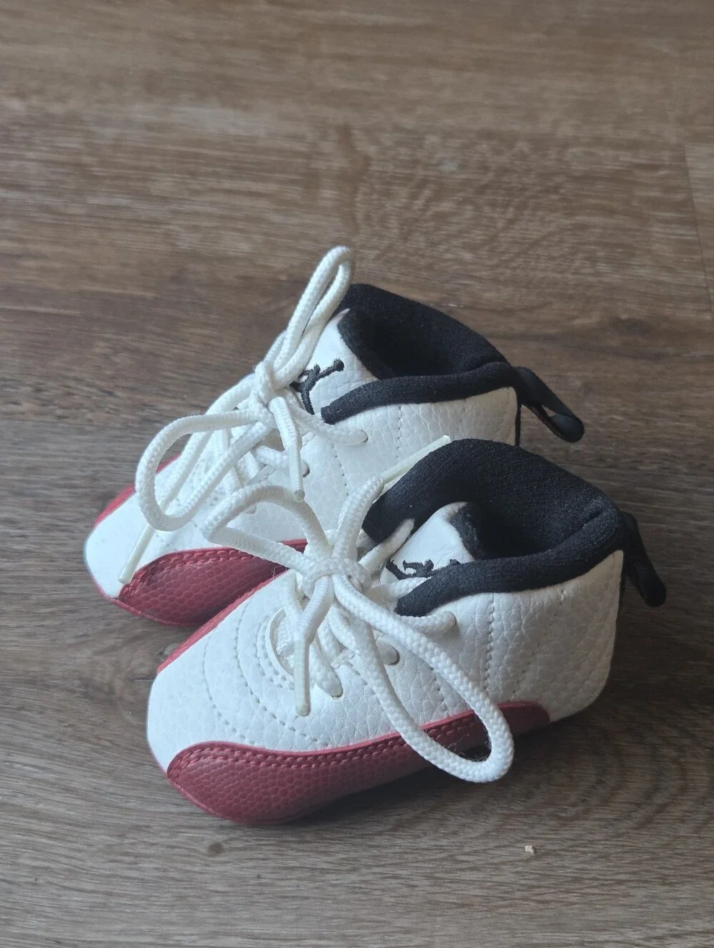 Nike Air Jordan 12 Retro Cherry (TD) White/Red Baby Crib Shoes size 1C
